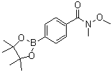 structure of CAS# 1073353-58-8, 4-(N-甲氧基-N-甲基氨基甲酰基)苯硼酸频哪醇酯