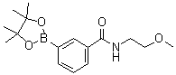 structure of CAS# 1073353-64-6, 3-(2-甲氧基乙基氨基羰基)苯硼酸频哪醇酯