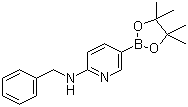 structure of CAS# 1073354-27-4, 6-(Benzylamino)pyridine-3-boronic acid pinacol ester