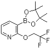 structure of CAS# 1073354-46-7, 2-(2,2,2-Trifluoroethoxy)pyridine-3-boronic acid pinacol ester