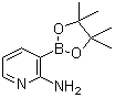 structure of CAS# 1073354-97-8, 2-Aminopyridine-3-boronic acid pinacol ester