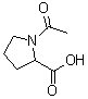 CAS # 1074-79-9, N-Acetyl-DL-proline, 1-Acetylpyrrolidine-2-carboxylic acid, DL-Acetylproline