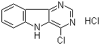 structure of CAS# 107400-97-5, 4-Chloro-5H-pyrimido[5,4-b]indole hydrochloride
