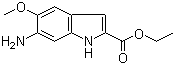 structure of CAS# 107575-60-0, 6-氨基-5-甲氧基吲哚-2-甲酸乙酯