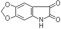 structure of CAS# 107583-34-6, 5H-1,3-二氧杂环戊烯并[4,5-f]吲哚-6,7-二酮