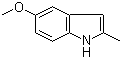 structure of CAS# 1076-74-0, 5-甲氧基-2-甲基-1H-吲哚
