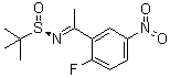 CAS 登录号：1076160-56-9, [S(R)]-N-[1-(2-氟-5-硝基苯基)亚乙基]-2-甲基-2-丙烷亚磺酰胺