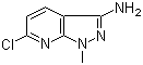 structure of CAS# 1076197-93-7, 6-Chloro-1-methyl-1H-pyrazolo[3,4-b]pyridin-3-amine