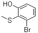 CAS 登录号：107724-66-3, 3-溴-2-(甲硫基)苯酚