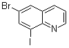 6-溴-8-碘喹啉分子结构 (CAS 1078160-90-3)