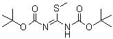 structure of CAS# 107819-90-9, 1,3-Bis(tert-butoxycarbonyl)-2-methyl-2-thiopseudourea