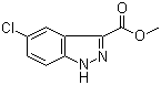 structure of CAS# 1079-46-5, 5-氯-1H-吲唑-3-甲酸甲酯