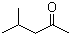structure of CAS# 108-10-1, 4-甲基-2-戊酮