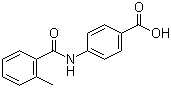 4-(2-甲基苯甲酰胺基)苯甲酸分子结构 (CAS 108166-22-9)