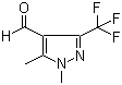 structure of CAS# 1082065-80-2, 1,5-二甲基-3-(三氟甲基)-1H-吡唑-4-甲醛