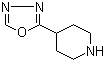 structure of CAS# 1082413-19-1, 4-(1,3,4-Oxadiazol-2-yl)piperidine