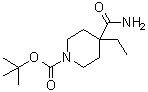 structure of CAS# 1082768-73-7, 4-(氨基羰基)-4-乙基-1-哌啶羧酸叔丁酯
