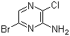structure of CAS# 1082843-72-8, 3-Chloro-6-bromopyrazin-2-ylamine