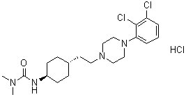 structure of CAS# 1083076-69-0, 卡利拉嗪盐酸盐