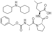 structure of CAS# 108321-20-6, N-苄氧羰基-L-丙氨酰-L-脯氨酰-L-亮氨酸(二环己基铵)盐