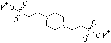 structure of CAS# 108321-27-3, 1,4-哌嗪二乙磺酸二钾盐