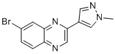 structure of CAS# 1083325-87-4, 7-溴-2-(1-甲基-1H-吡唑-4-基)喹喔啉