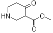 CAS # 108554-34-3, Methyl 4-piperidone-3-carboxylate, 3-(Methoxycarbonyl)piperidin-4-one, 4-Oxopiperidine-3-carboxylic acid methyl ester, Methyl 4-oxo-3-piperidinecarboxylate