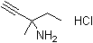 3-甲基-1-戊炔-3-胺盐酸盐分子结构 (CAS 108575-32-2)