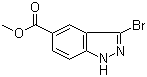 structure of CAS# 1086391-06-1, 3-溴-1H-吲唑-5-羧酸甲酯