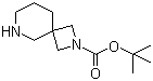 structure of CAS# 1086394-57-1, 2,6-二氮杂螺[3.5]壬烷-2-羧酸叔丁酯