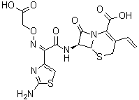 CAS # 108691-83-4, (6R,7S)-7-[[(2Z)-2-(2-Amino-4-thiazolyl)-2-[(carboxymethoxy)imino]acetyl]amino]-3-ethenyl-8-oxo-5-thia-1-azabicyclo[4.2.0]oct-2-ene-2-carboxylic acid