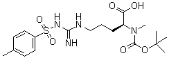 structure of CAS# 108695-16-5, N2-[(1,1-Dimethylethoxy)carbonyl]-N5-[imino[[(4-methylphenyl)sulfonyl]amino]methyl]-N2-methyl-L-ornithine