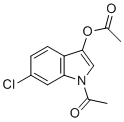 structure of CAS# 108761-33-7, 1-乙酰基-6-氯-1H-吲哚-3-基乙酸酯