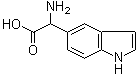 structure of CAS# 108763-43-5, alpha-氨基-1H-吲哚-5-乙酸