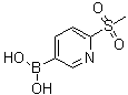 CAS 登录号：1088496-41-6, [6-(甲基磺酰基)-3-吡啶基]硼酸
