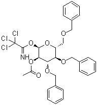 CAS # 108869-64-3, 3,4,6-Tris-O-(phenylmethyl)-alpha-D-glucopyranose 2-acetate 1-(2,2,2-trichloroethanimidate)