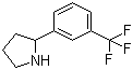structure of CAS# 109086-17-1, 2-(3-Trifluoromethylphenyl)pyrrolidine