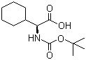 structure of CAS# 109183-71-3, Boc-L-环己基甘氨酸