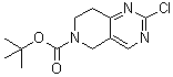 structure of CAS# 1092352-55-0, 2-氯-7,8-二氢-吡啶并[4,3-d]嘧啶-6(5H)-羧酸叔丁酯