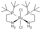 structure of CAS# 1092372-91-2, 双[2-(二叔丁基膦)乙胺]二氯化钌