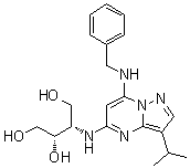 CAS # 1092443-55-4, (2S,3S)-3-[[3-(1-Methylethyl)-7-[(phenylmethyl)amino]pyrazolo[1,5-a]pyrimidin-5-yl]amino]-1,2,4-butanetriol
