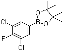 structure of CAS# 1092485-88-5, 3,5-Dichloro-4-fluorophenylboronic acid pinacol ester