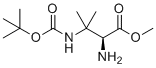 structure of CAS# 1093192-07-4, (S)-甲基2-氨基-3-(叔-丁氧羰基氨基)-3-甲基丁酸酯