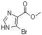structure of CAS# 1093261-46-1, 5-溴-1H-咪唑-4-羧酸甲酯