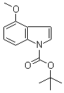 structure of CAS# 1093759-59-1, 4-甲氧基-1H-吲哚-1-甲酸叔丁酯