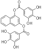 structure of CAS# 1094451-90-7, 萘-1,3-二基二(3,4,5-三羟基苯甲酸酯)