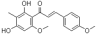 structure of CAS# 109471-13-8, 2',4'-Dihydroxy-4,6'-dimethoxy-3'-methylchalcone
