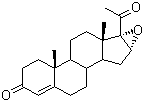structure of CAS# 1097-51-4, 16a,17a-Epoxyprogesterone