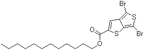 structure of CAS# 1098102-93-2, 4,6-二溴噻吩并[3,4-b]噻吩-2-甲酸十二烷基酯
