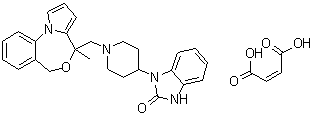 structure of CAS# 109826-27-9, Zaldaride maleate